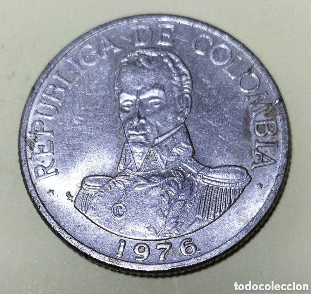 Monedas antiguas de Am&eacute;rica: Moneda 1 peso 1976 Colombia