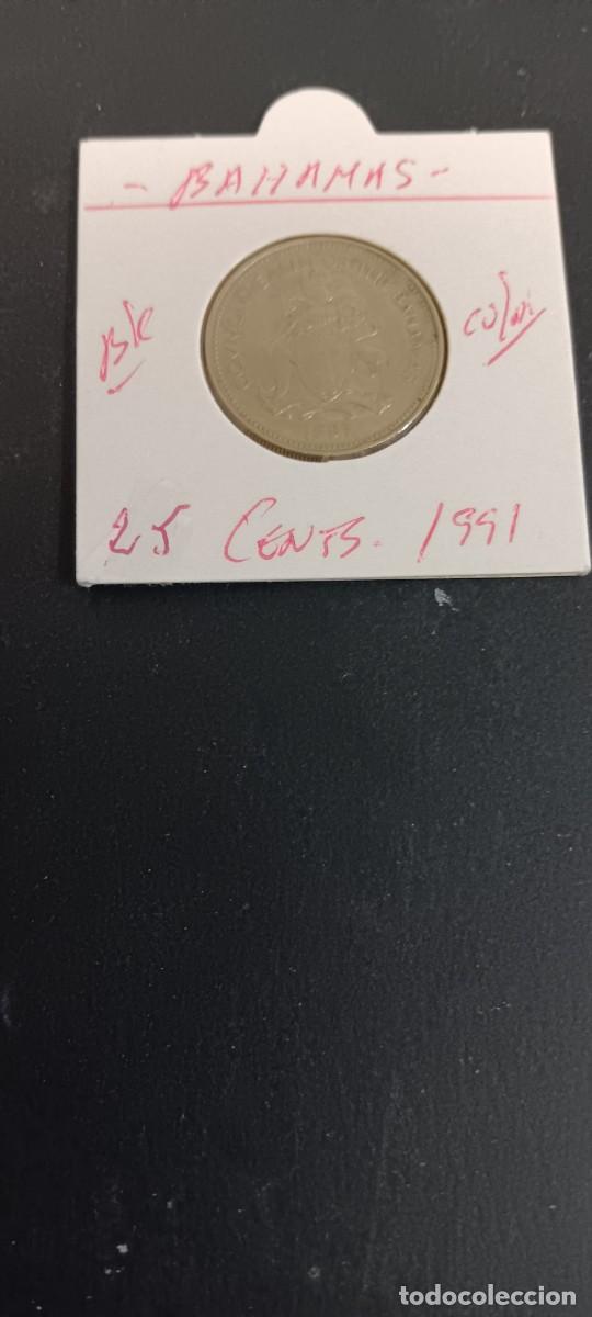 Monedas antiguas de Am&eacute;rica: BAHAMAS 25 CENTIMOS 1991 BC KM=61 (CUPRONIQUEL)