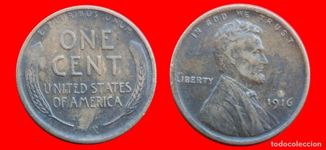 Monedas antiguas de Am&eacute;rica: 1 CENTAVO 1916 USA-150423