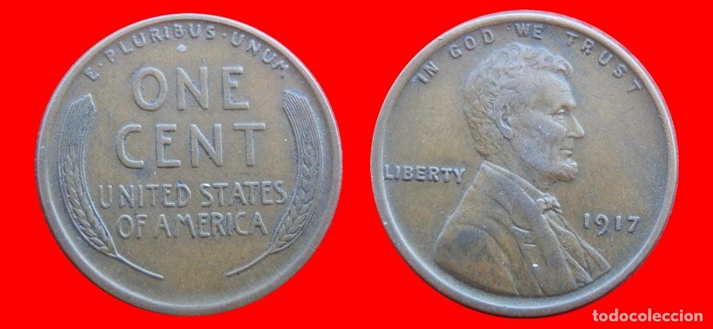Monedas antiguas de Am&eacute;rica: 1 CENTAVO 1917 USA-150424