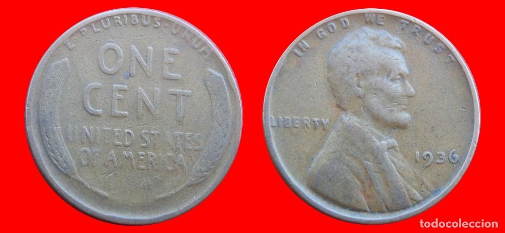 Monedas antiguas de Am&eacute;rica: 1 CENTAVO 1936 USA-150434
