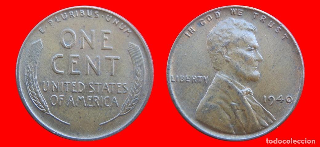 Monedas antiguas de Am&eacute;rica: 1 CENTAVO 1940 USA-150437