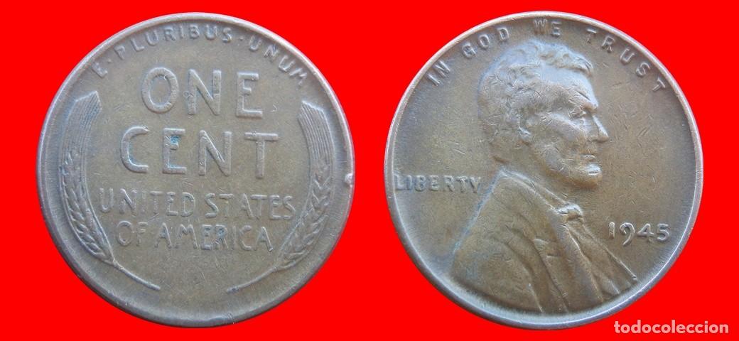 Monedas antiguas de Am&eacute;rica: 1 CENTAVO 1945 USA-150442