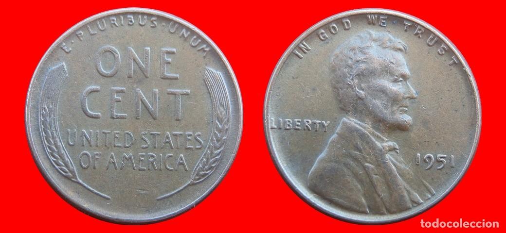 Monedas antiguas de Am&eacute;rica: 1 CENTAVO 1951 USA-150446