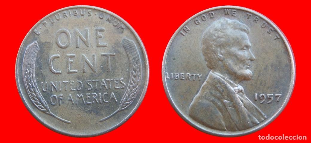 Monedas antiguas de Am&eacute;rica: 1 CENTAVO 1957 USA-150451