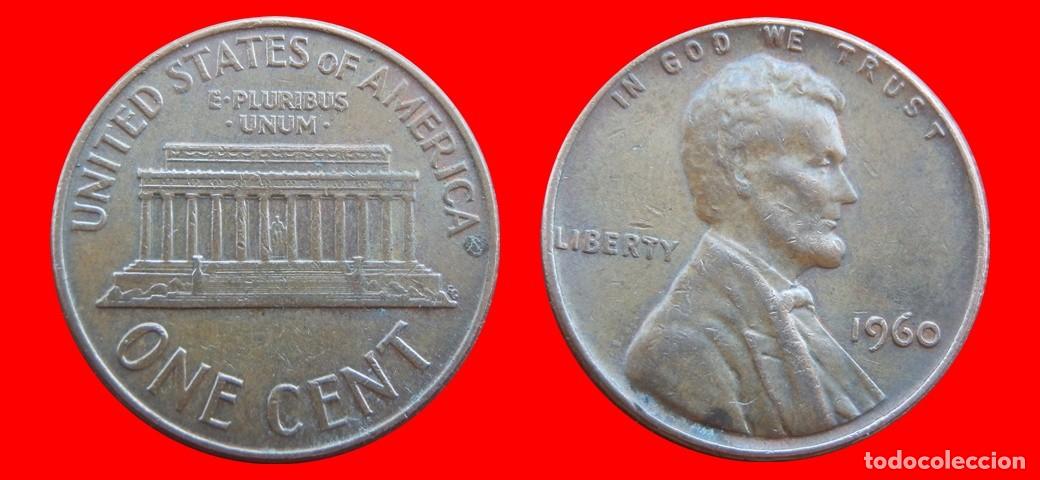 Monedas antiguas de Am&eacute;rica: 1 CENTAVO 1960 USA-150454