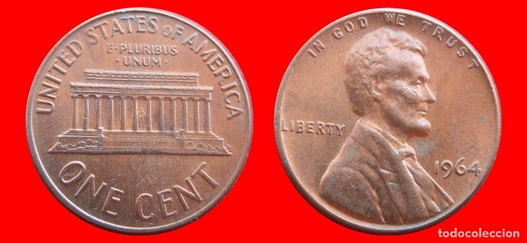 Monedas antiguas de Am&eacute;rica: 1 CENTAVO 1964 USA-150455