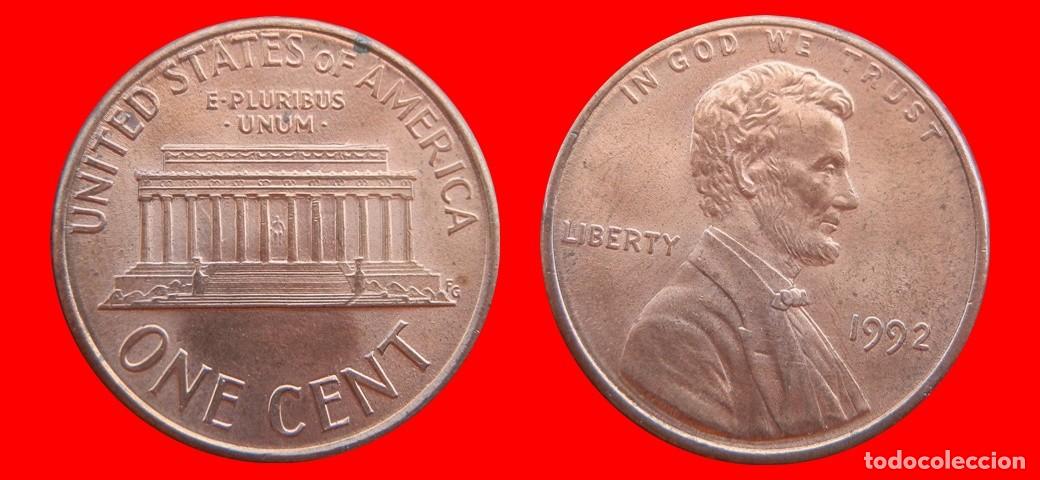 Monedas antiguas de Am&eacute;rica: 1 CENTAVO 1992 USA-150459