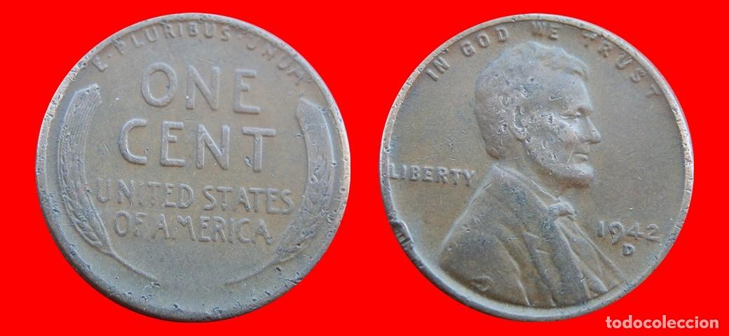 Monedas antiguas de Am&eacute;rica: 1 CENTAVO 1942-D USA-150461