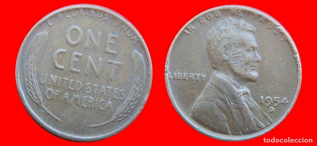 Monedas antiguas de Am&eacute;rica: 1 CENTAVO 1954-D USA-150470
