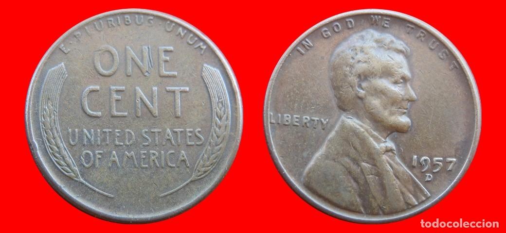 Monedas antiguas de Am&eacute;rica: 1 CENTAVO 1957-D USA-150472