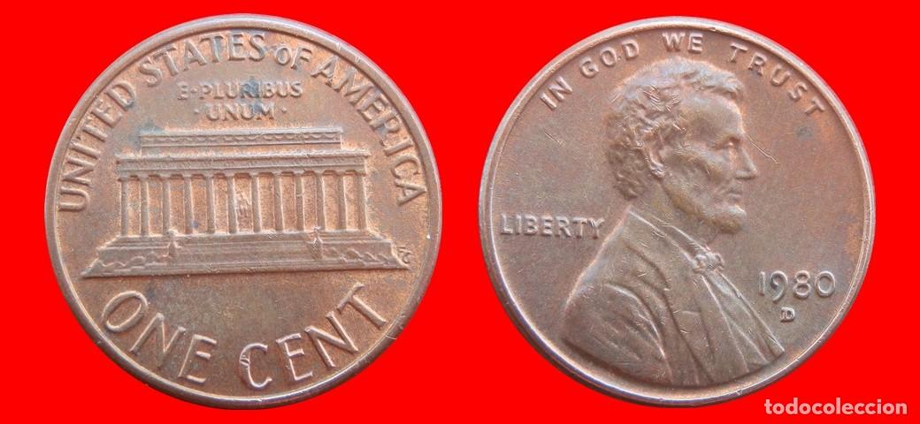 Monedas antiguas de Am&eacute;rica: 1 CENTAVO 1980-D USA-150476