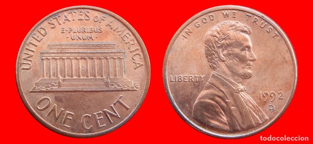 Monedas antiguas de Am&eacute;rica: 1 CENTAVO 1992-D USA-150479