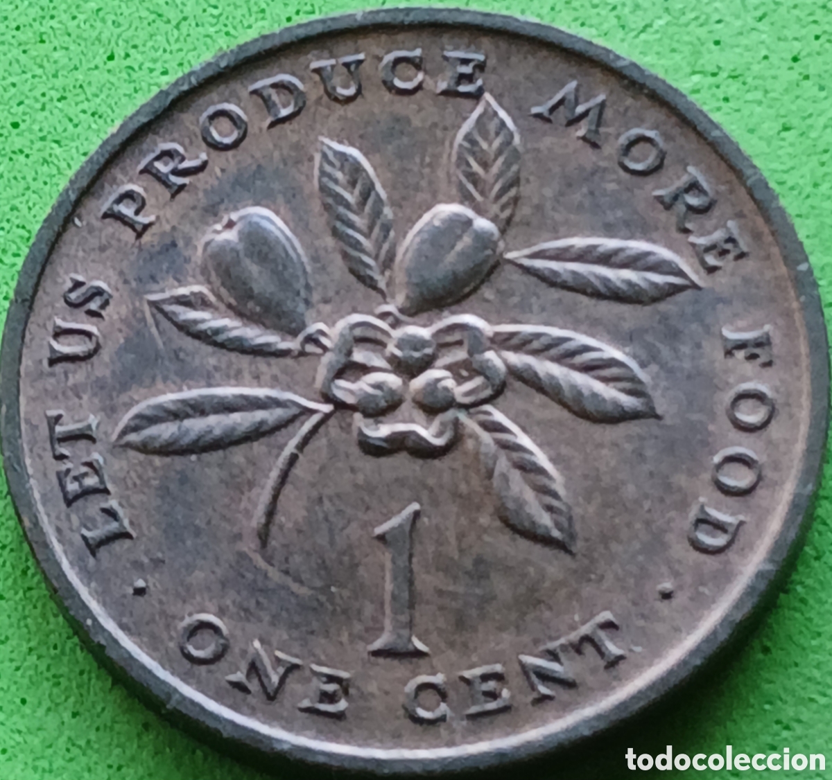 Monedas antiguas de Am&eacute;rica: Jamaica 1 cent 1971 km#52 FAO