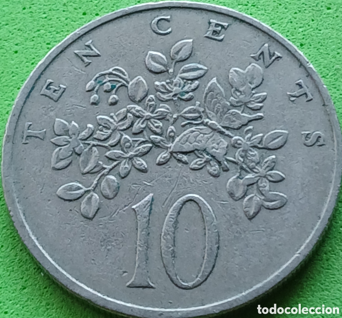 Monedas antiguas de Am&eacute;rica: Jamaica 10 cents 1969 km#47