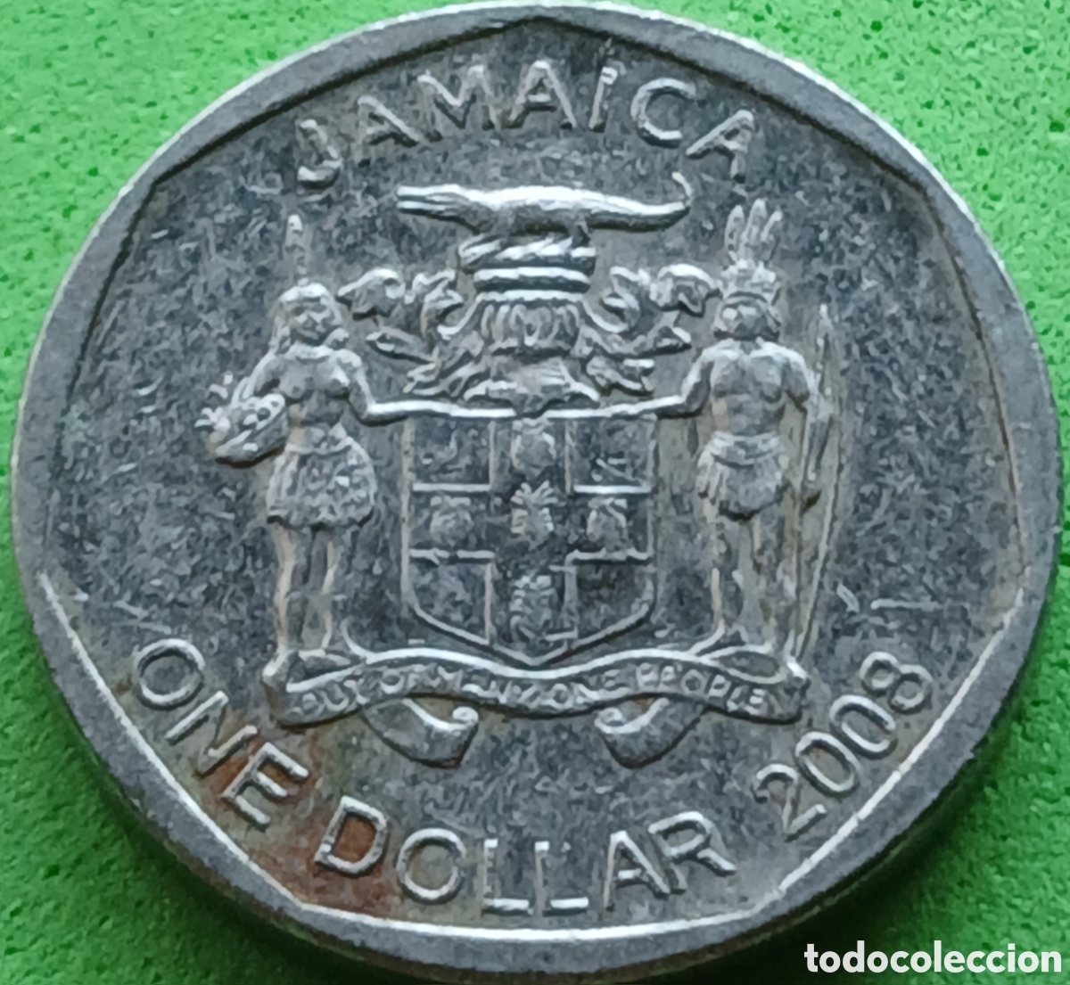 Monedas antiguas de Am&eacute;rica: Jamaica one dollar 2008 km#189