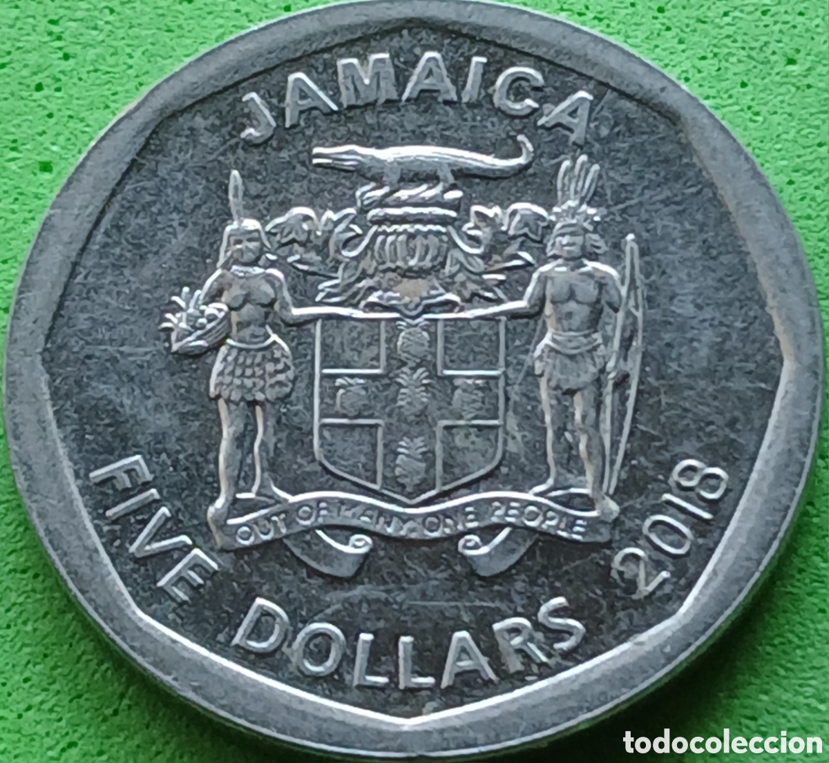 Monedas antiguas de Am&eacute;rica: Jamaica 5 dollars 2018 km#163