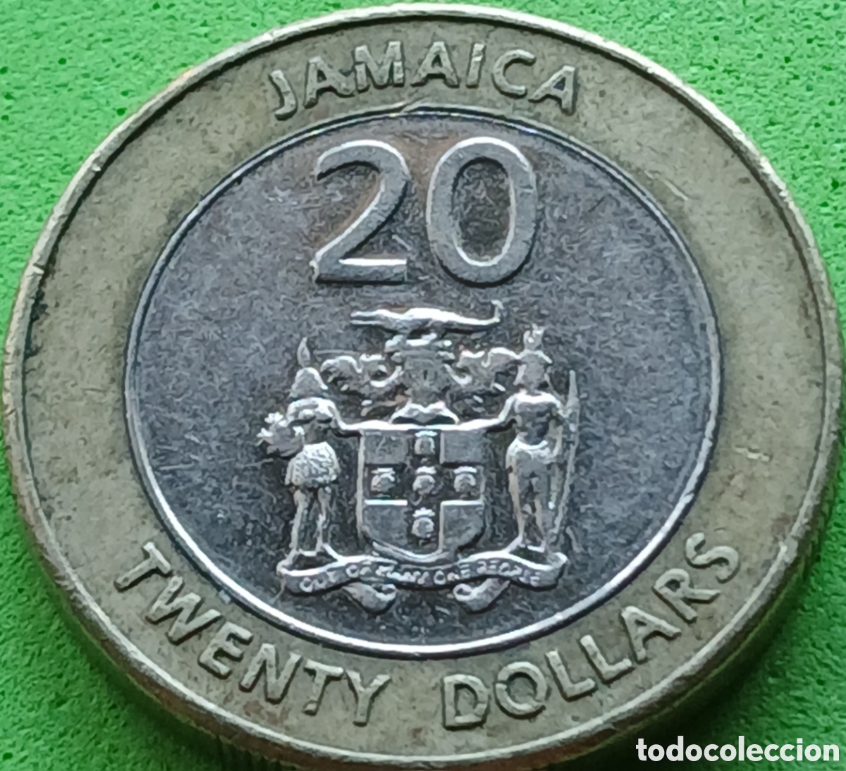 Monedas antiguas de Am&eacute;rica: Jamaica 20 dollars 2008 km#182 poco com&uacute;n