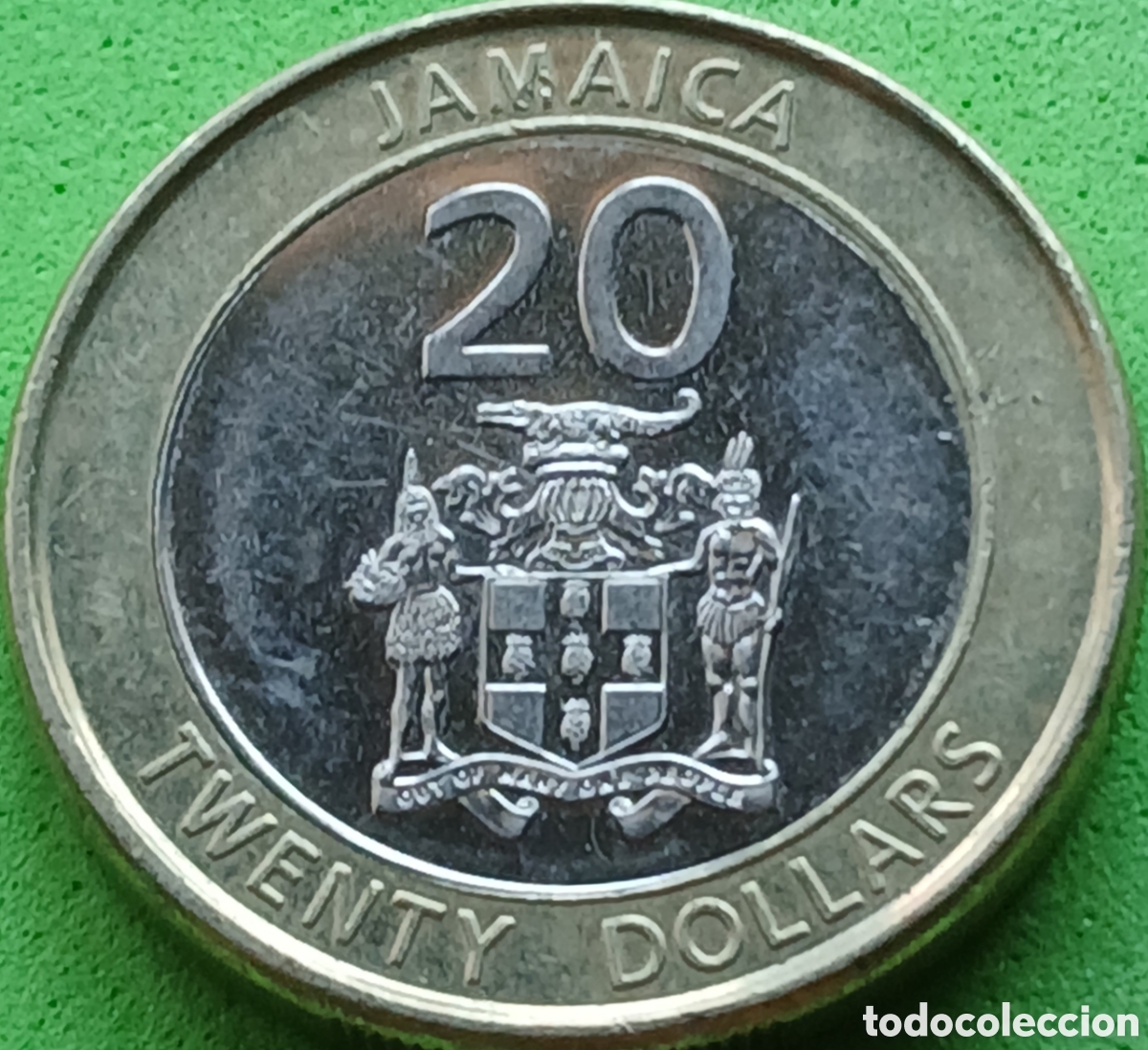 Monedas antiguas de Am&eacute;rica: Jamaica 20 dollars 2015 UC#1