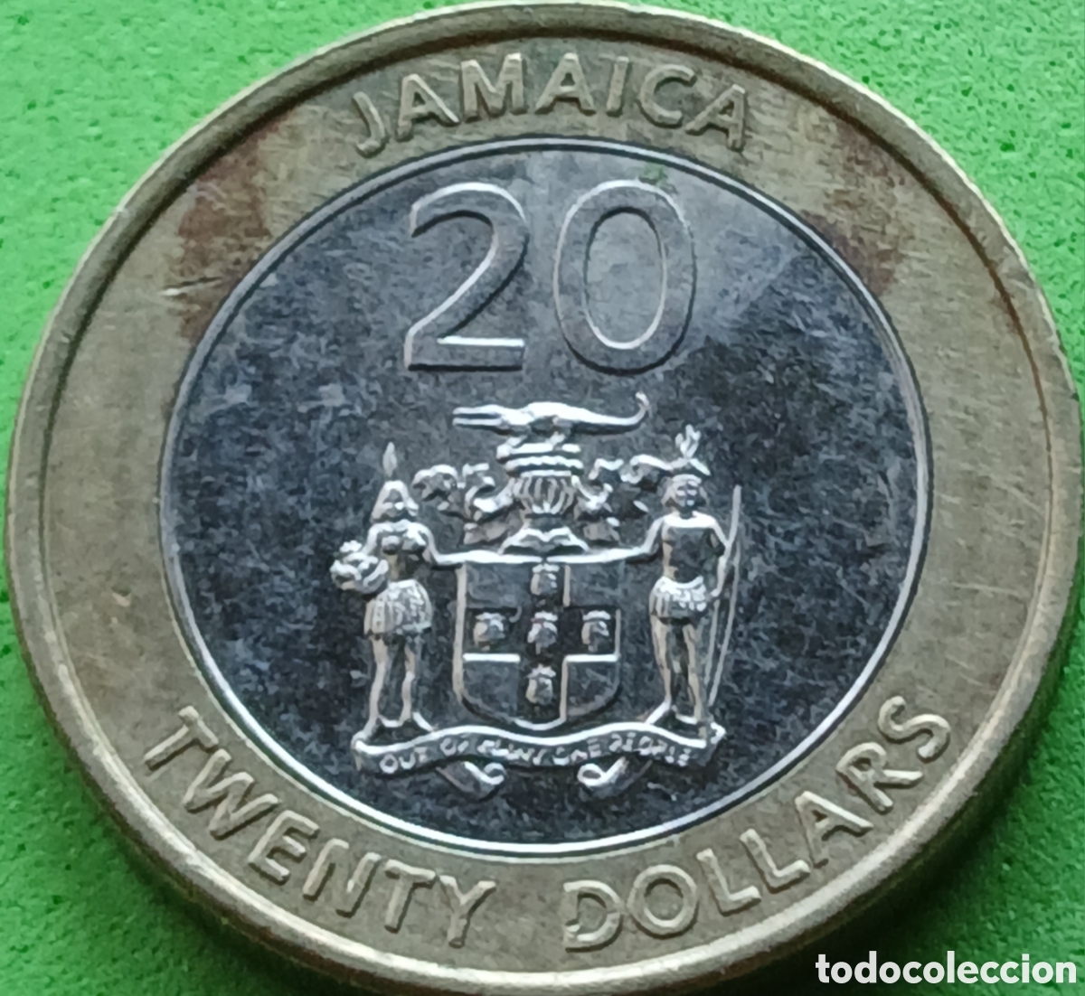 Monedas antiguas de Am&eacute;rica: Jamaica 20 dollars 2018 UC#1 poco com&uacute;n