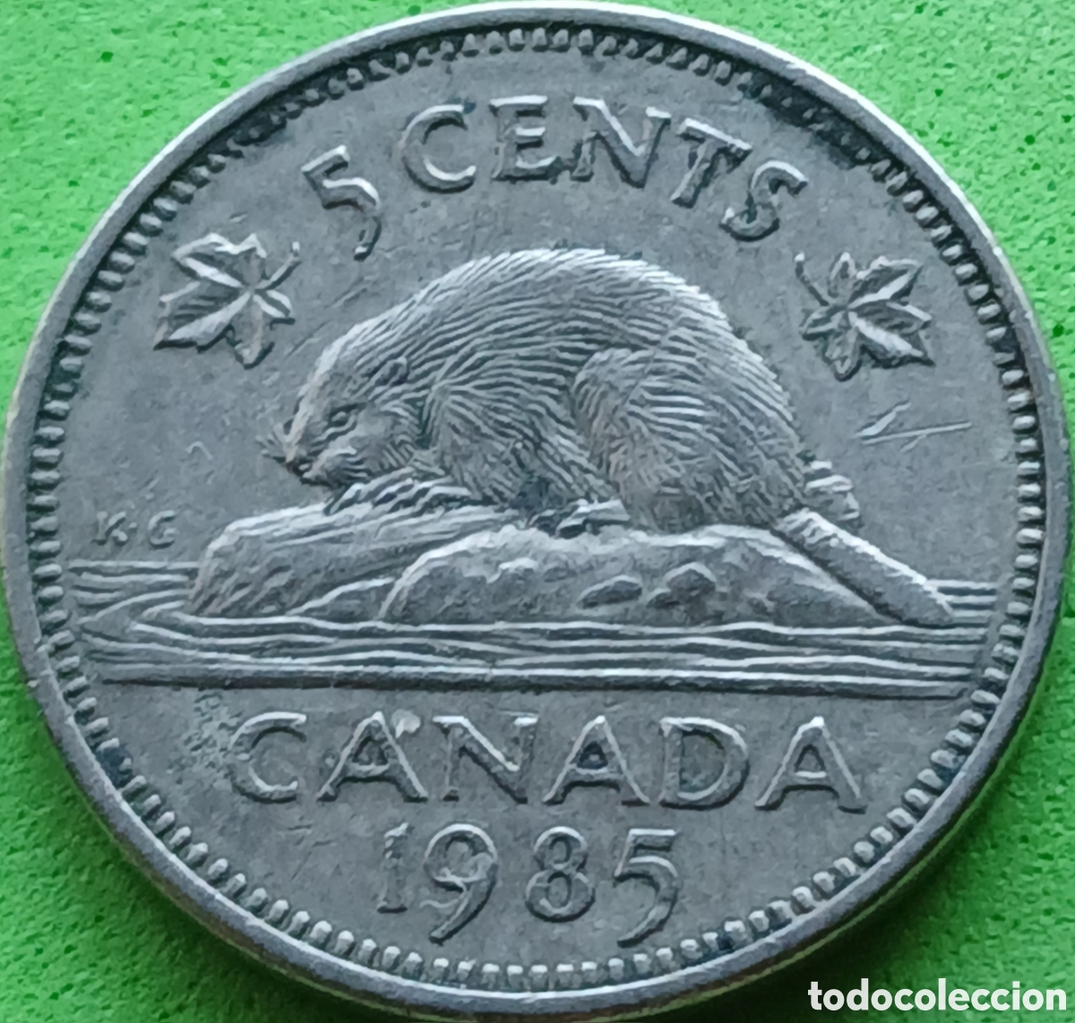 Monedas antiguas de Am&eacute;rica: Canad&aacute; 5 cents 1985 km#60.2a