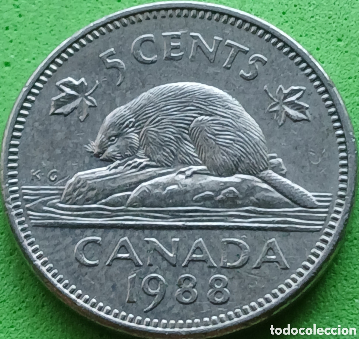Monedas antiguas de Am&eacute;rica: Canad&aacute; 5 cents 1988 km#60.2a
