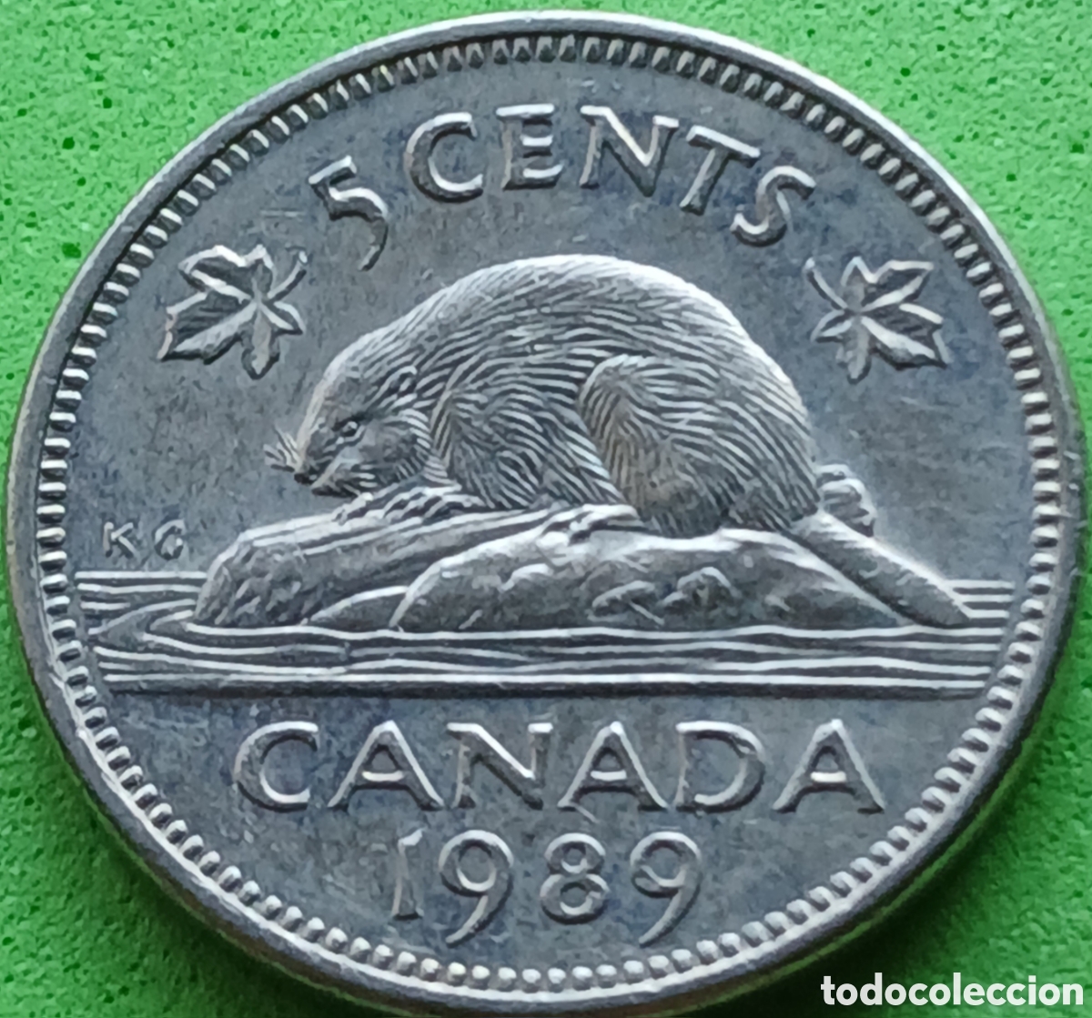 Monedas antiguas de Am&eacute;rica: Canad&aacute; 5 cents 1989 km#60.2a