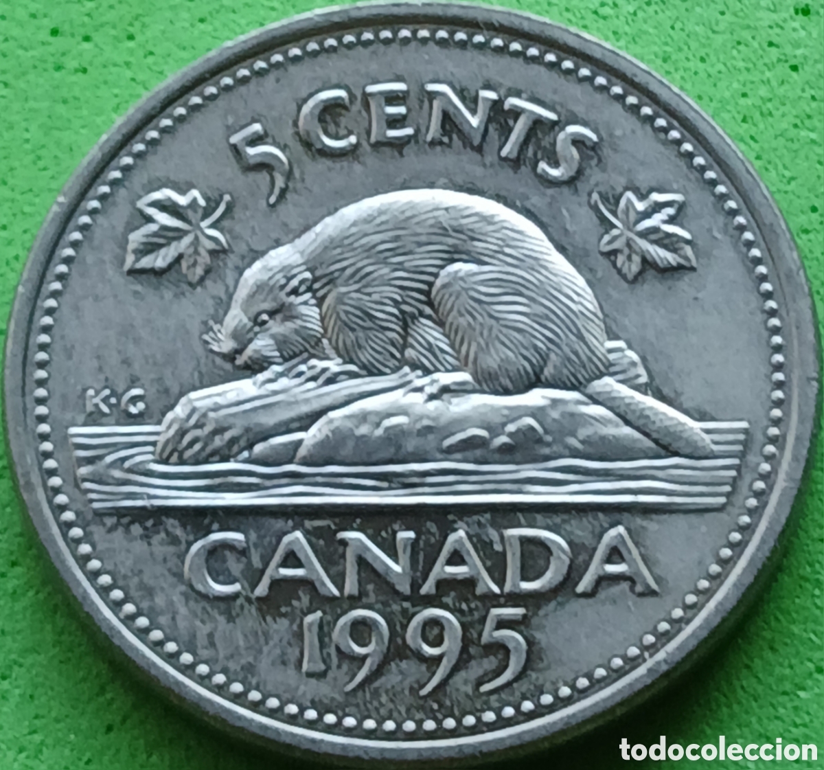 Monedas antiguas de Am&eacute;rica: Canad&aacute; 5 cents 1995 km#182