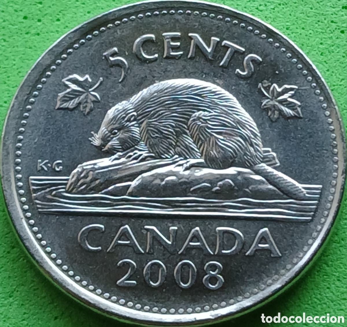 Monedas antiguas de Am&eacute;rica: Canad&aacute; 5 cents 2008 km#491
