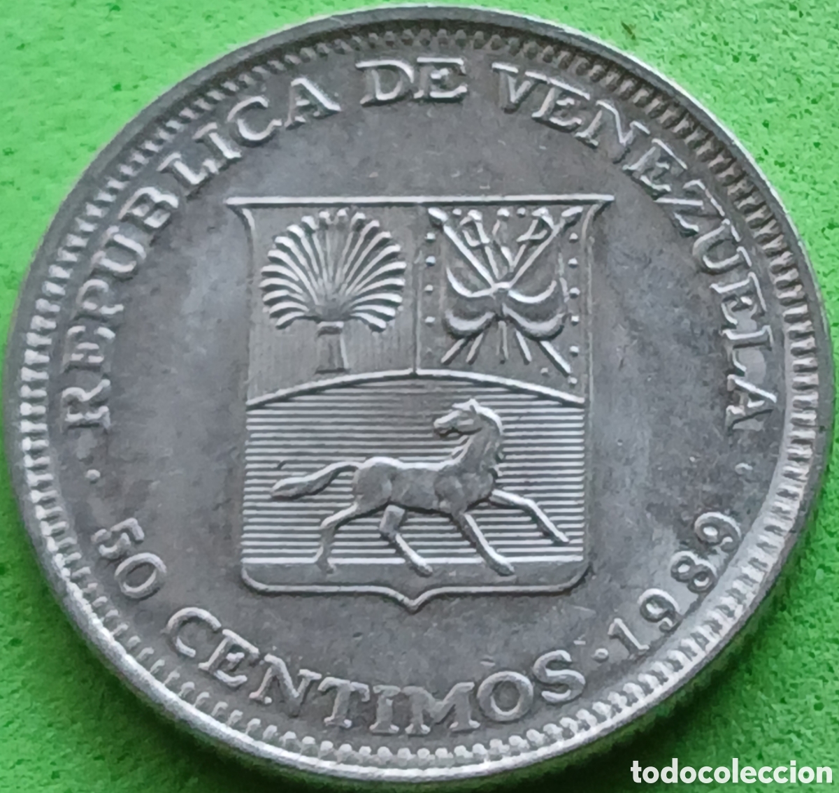 Monedas antiguas de Am&eacute;rica: Venezuela 50 centimos 1989 Y#41a