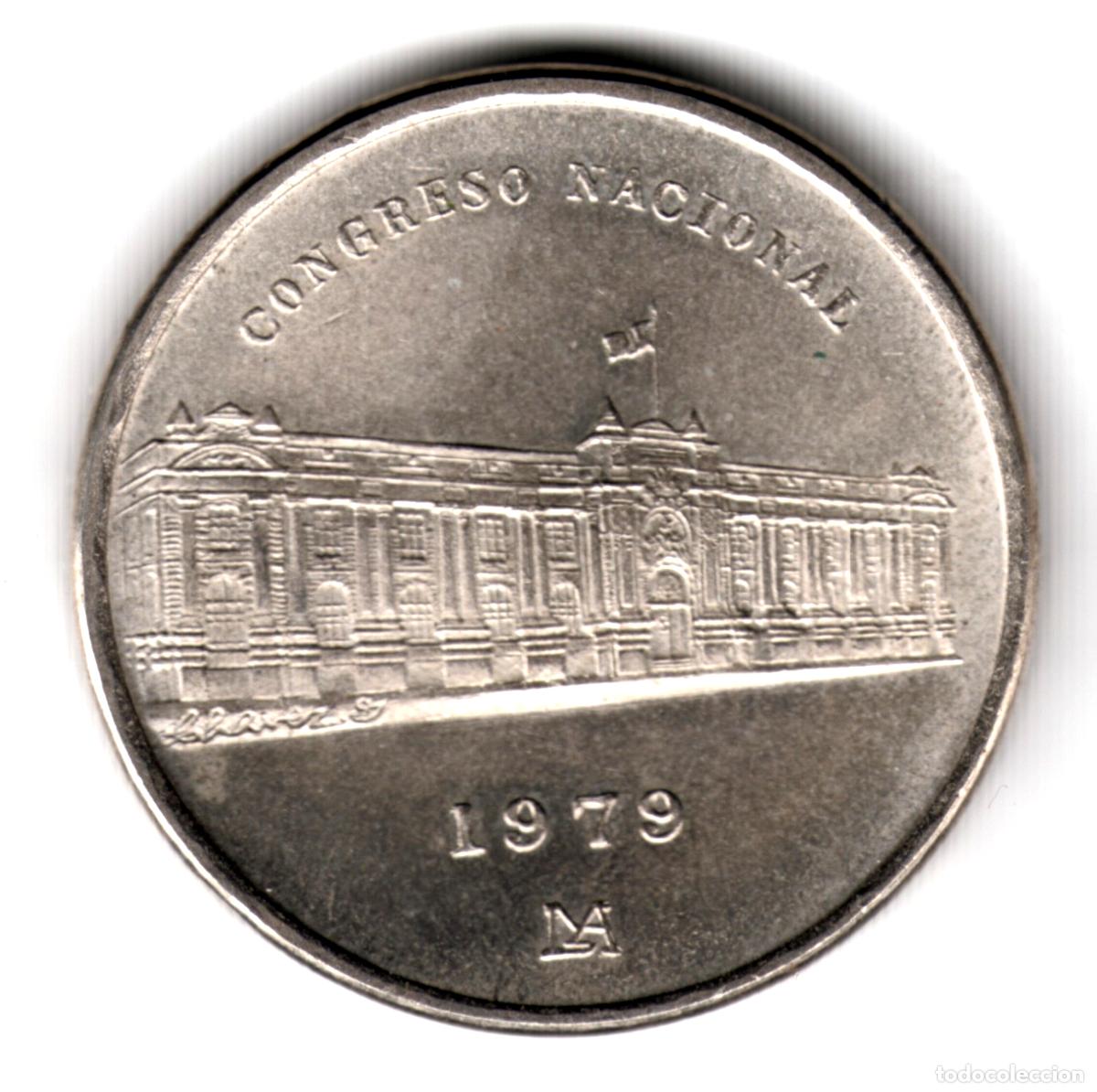 Monedas antiguas de Am&eacute;rica: PERU 1000 soles oro 1979 plata CONGRESO NACIONAL