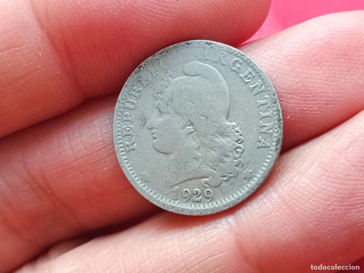 Monedas antiguas de Am&eacute;rica: Argentina 20 centavos 1929