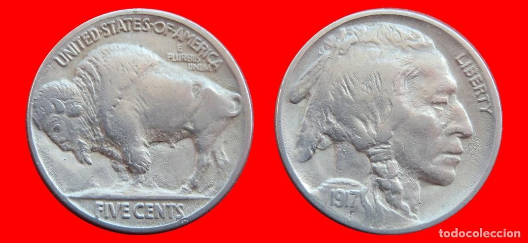 Monedas antiguas de Am&eacute;rica: 5 CENTAVOS 1917 USA-150488
