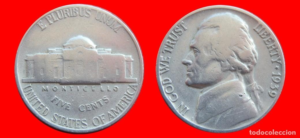 Monedas antiguas de Am&eacute;rica: 5 CENTAVOS 1939 USA-150491