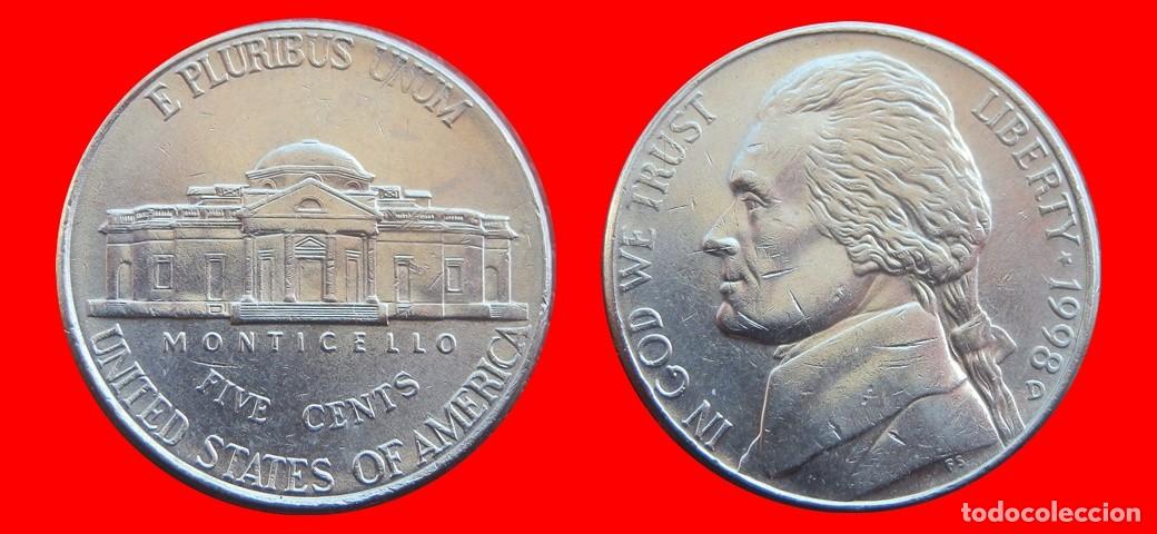 Monedas antiguas de Am&eacute;rica: 5 CENTAVOS 1998-D USA-150495