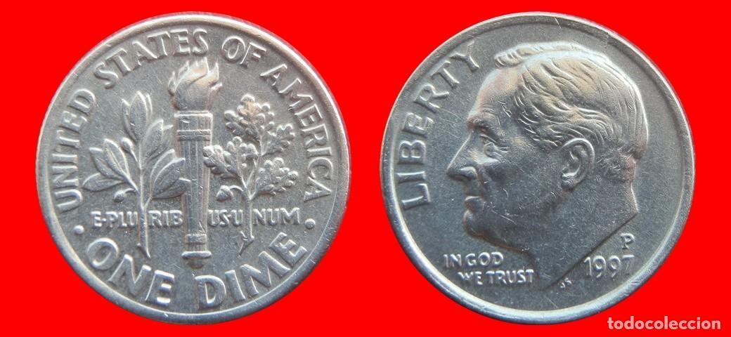 Monedas antiguas de Am&eacute;rica: 10 CENTAVOS DIME 1997-P USA-150505