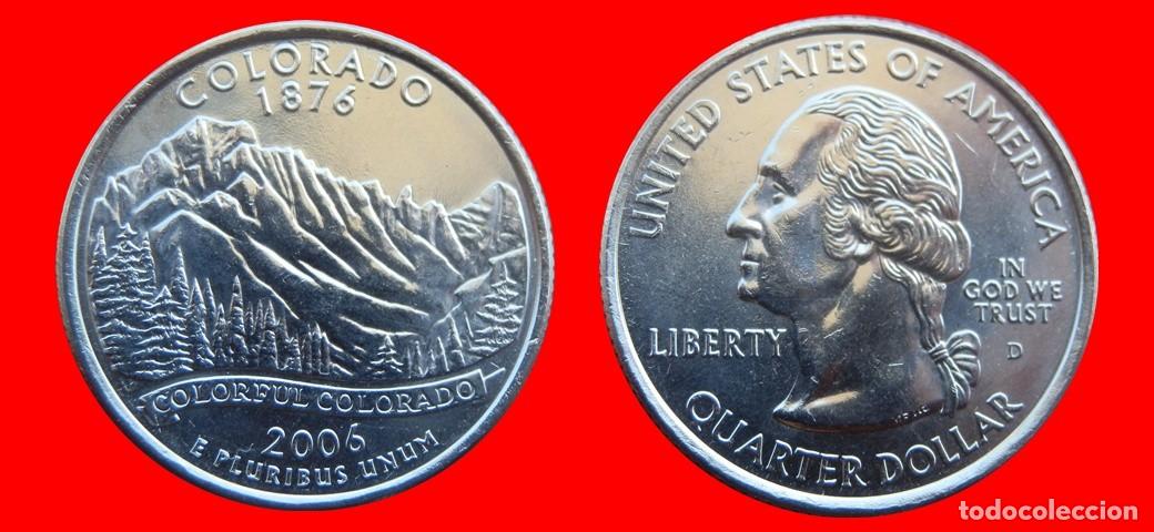 Monedas antiguas de Am&eacute;rica: 25 CENTAVOS QUARTER 2006-D COLORADO USA-150519