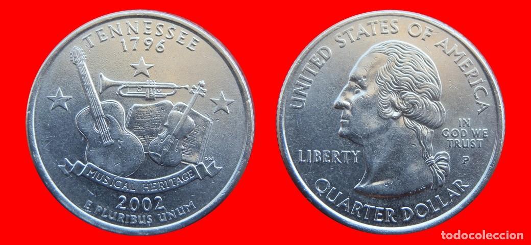 Monedas antiguas de Am&eacute;rica: 25 CENTAVOS QUARTER 2002-P TENNESSEE USA-150531