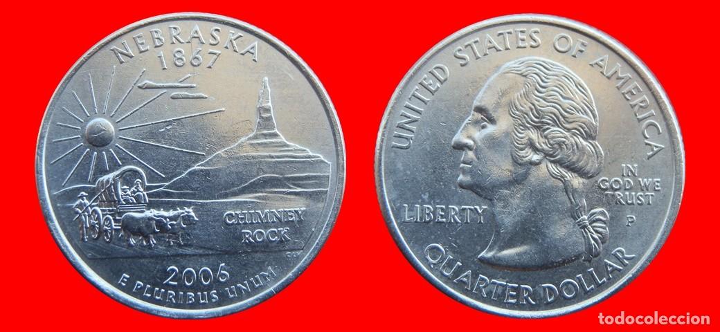 Monedas antiguas de Am&eacute;rica: 25 CENTAVOS QUARTER 2006-P NEBRASKA USA-150533
