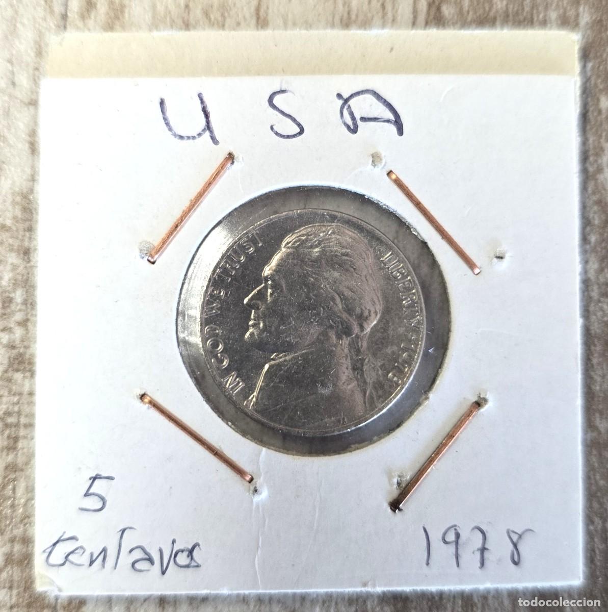 Monedas antiguas de Am&eacute;rica: MONEDA DE ESTADOS UNIDOS 1978 - 5 CENTAVOS - MONEDA ENCARTONADA