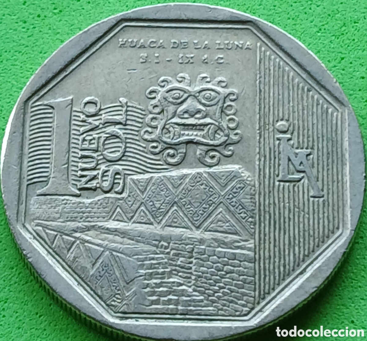 Monedas antiguas de Am&eacute;rica: Per&uacute; 1 nuevo sol 2014 km#380 Huaca de Luna