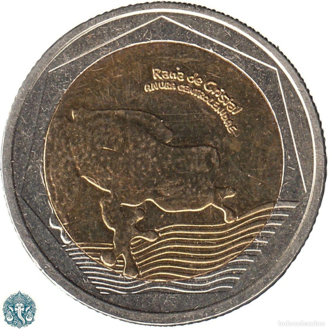 Monedas antiguas de Am&eacute;rica: COLOMBIA 500 Pesos 2023 Rana de cristal KM#298 bimet&aacute;lica
