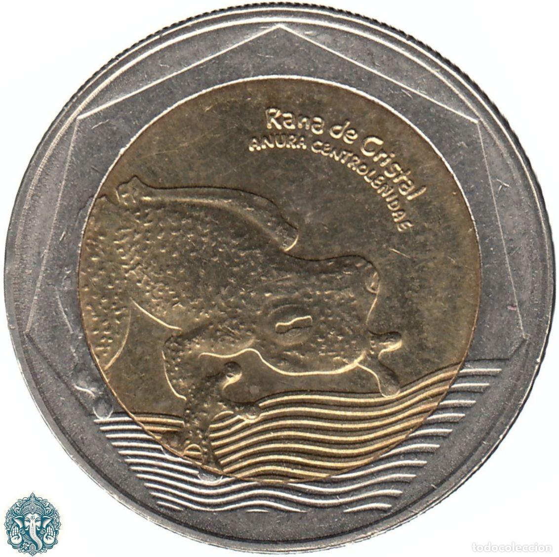 Monedas antiguas de Am&eacute;rica: COLOMBIA 500 Pesos 2024 Rana de cristal KM#298 bimet&aacute;lica