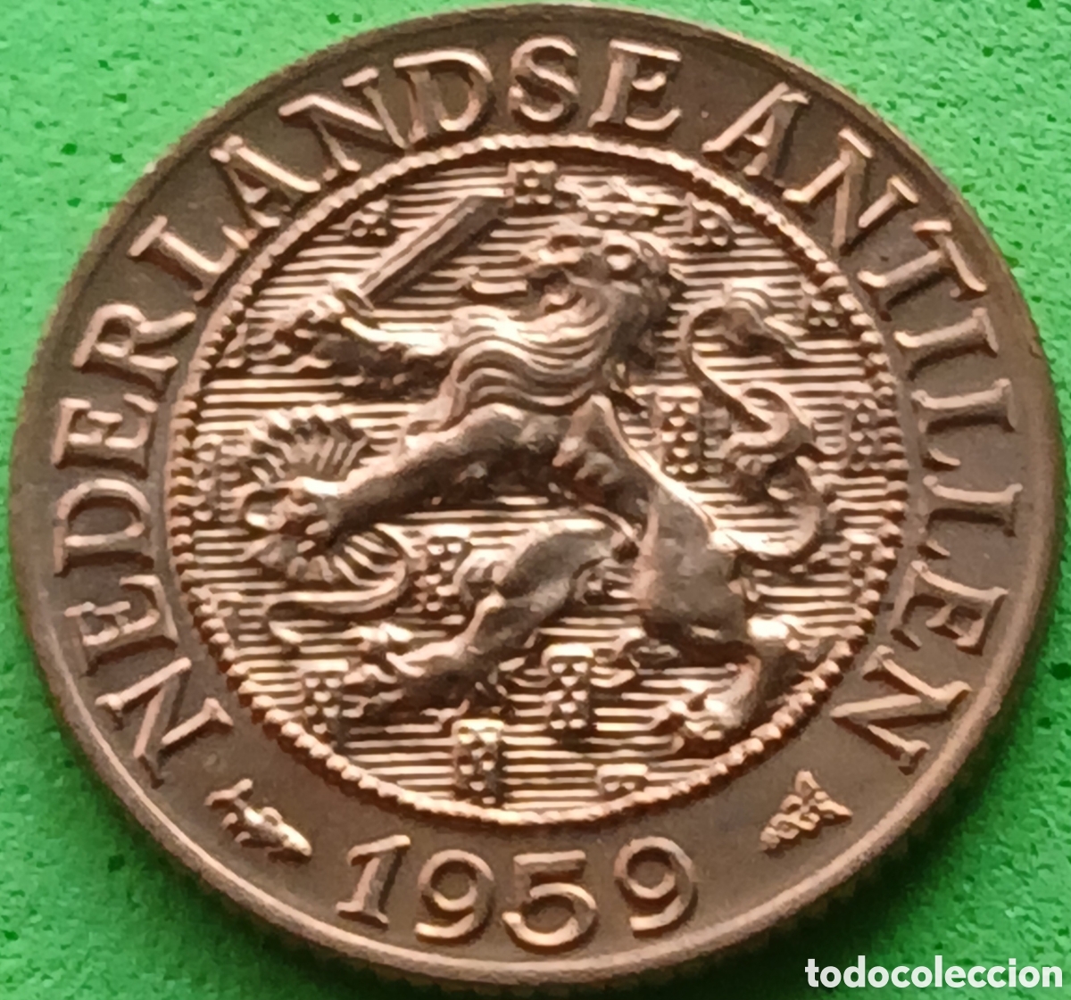 Monedas antiguas de Am&eacute;rica: Antillas Neerlandesas 1 cent 1959 km#1