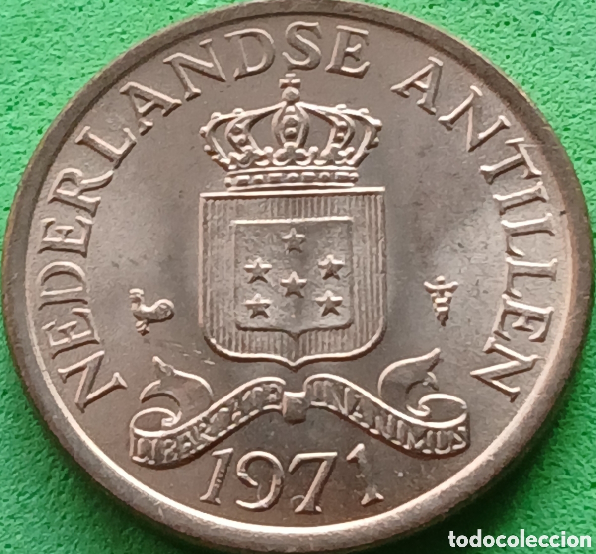 Monedas antiguas de Am&eacute;rica: Antillas Neerlandesas 1 cent 1971 km#8