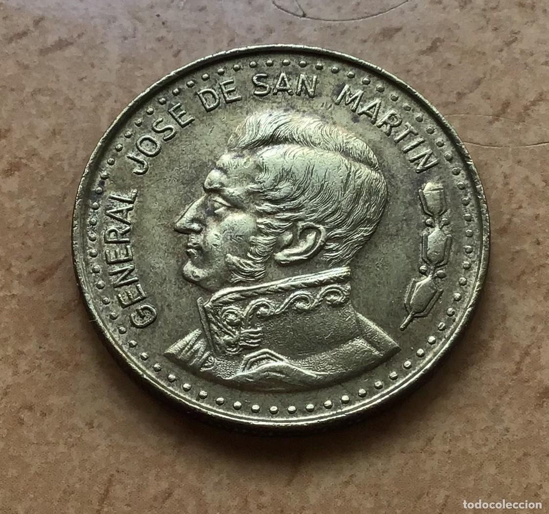 Old Coins of America: 100 pesos de Argentina. A&ntilde;o 1981. General San Mart&iacute;n