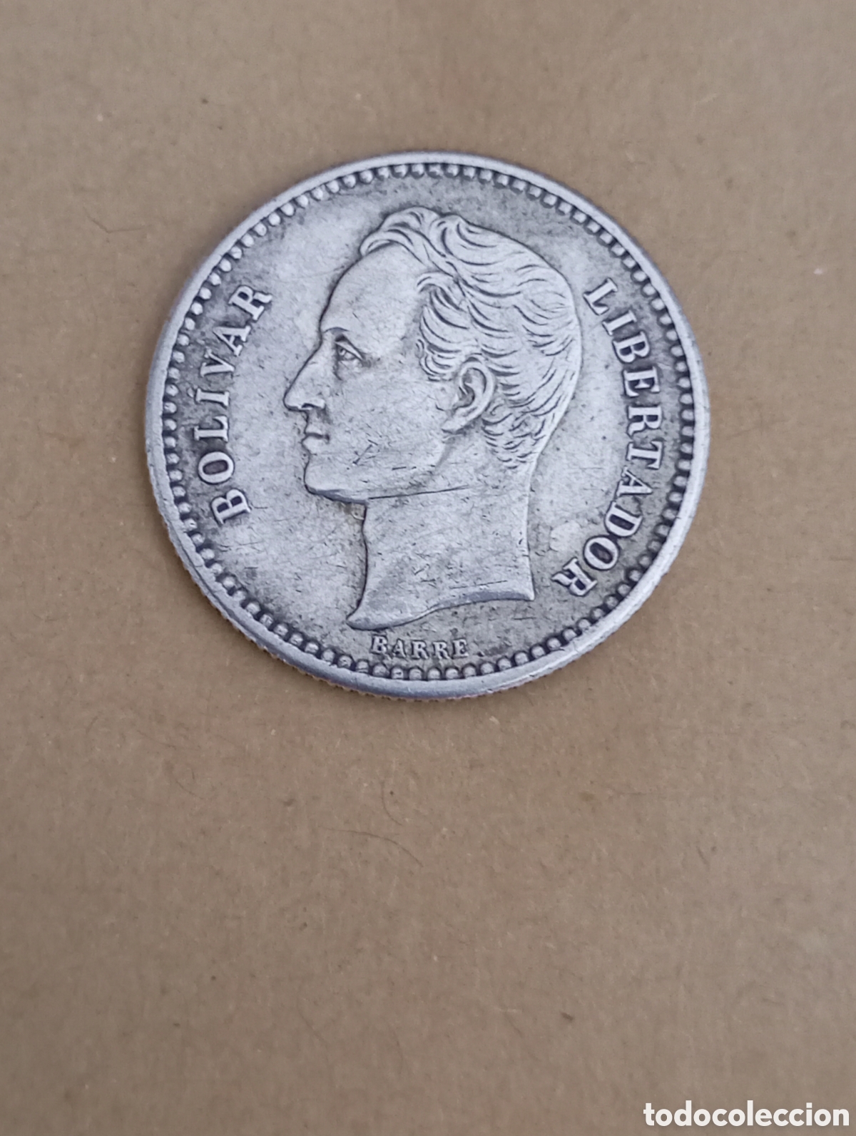 Monedas antiguas de Am&eacute;rica: 50cts de Bol&iacute;var de 1929 de plata.