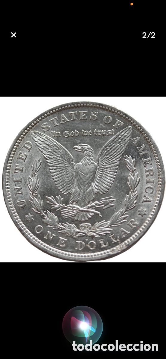 Monedas antiguas de Am&eacute;rica: D&oacute;lar &ldquo;Morgan&rdquo; de plata 1921 - Foto 1