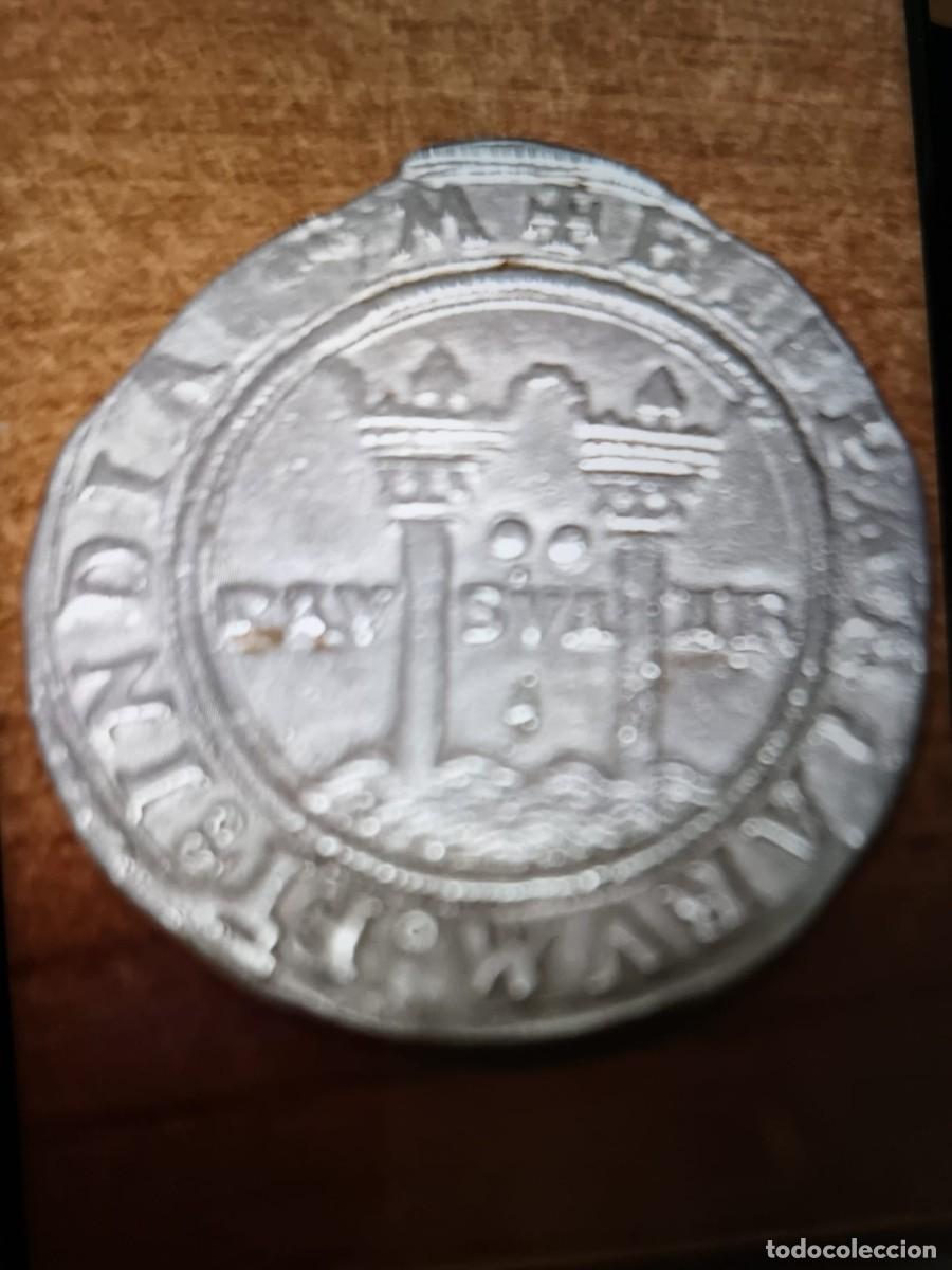 Monedas antiguas de Am&eacute;rica: juana la loca 8 reales buen estado