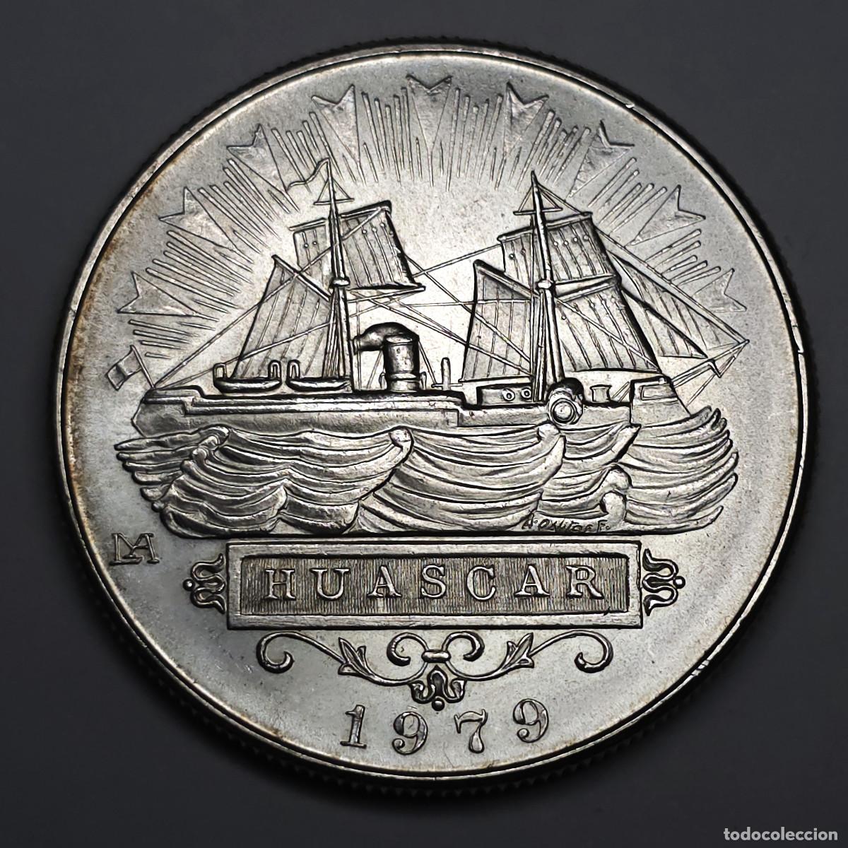 Monedas antiguas de Am&eacute;rica: MONEDA DE PLATA PERU 5000 SOLES DE ORO 1979 SC-
